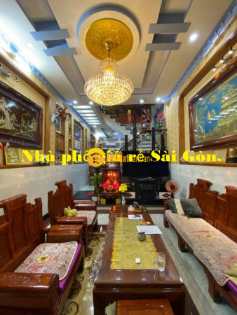 Hẻm 7m phan huy ích, p14, gò vấp, 61m2, 4 tầng, cực đẹp. tùng thổ cư.